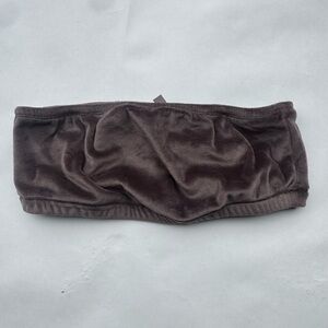 SKIMS Strapless Bandeau Top in Dark Brown
